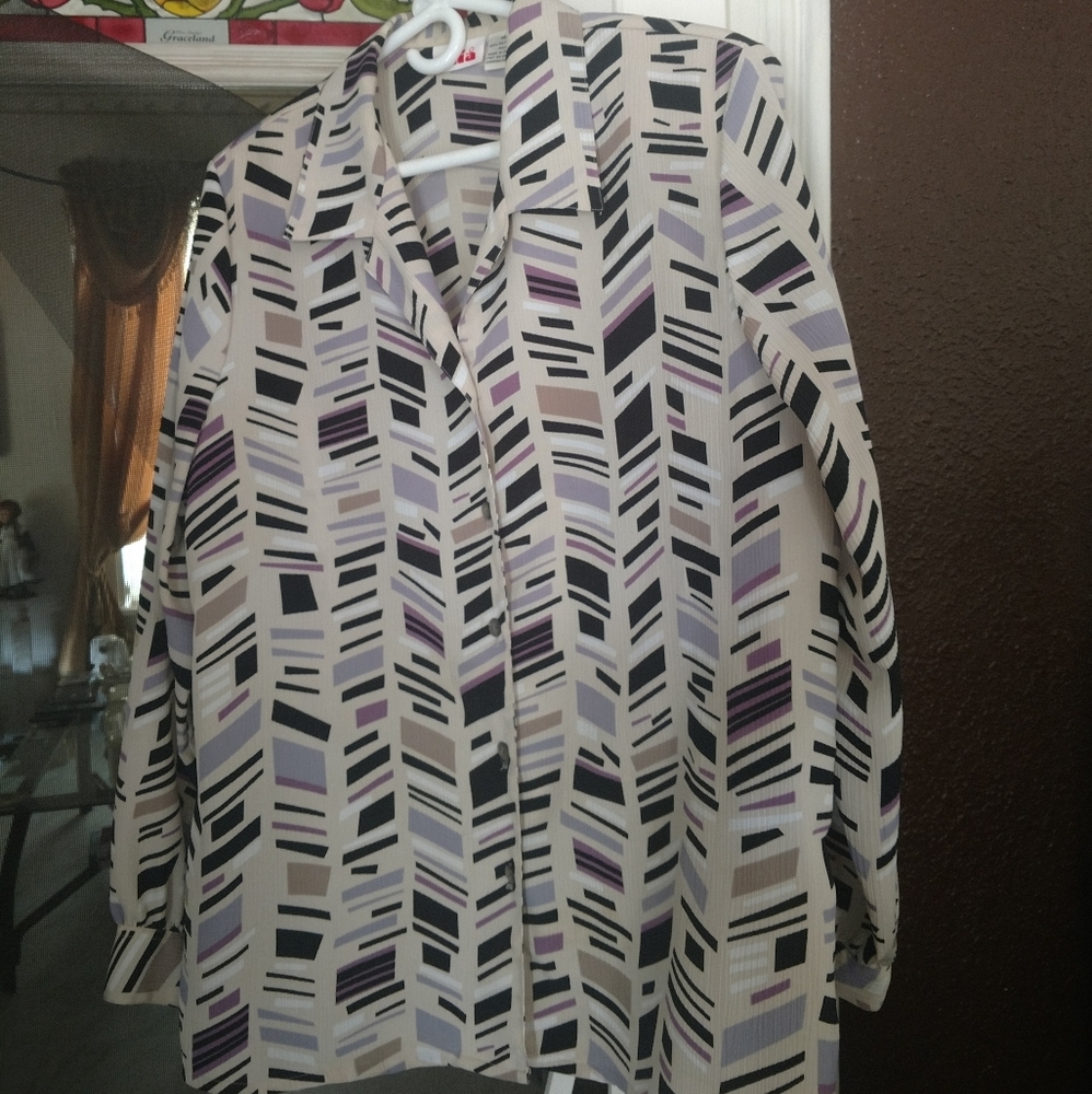 Alia Tan Jay Vintage Long Sleeve Blouse Size 14